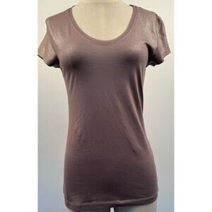 Banana Republic Womans Brownish-Bronze Sheen shirt size XS